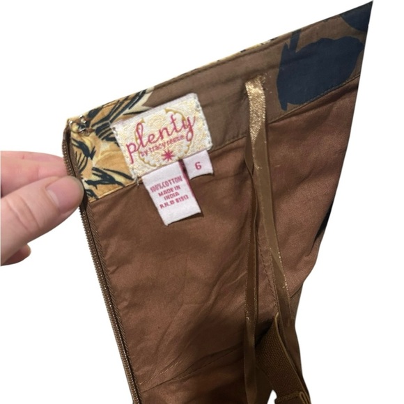 Anthropologie Plenty by Tracy Reese Floral Strapless Dress in Brown and Black - Picture 6 of 7